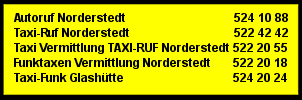 Autoruf Norderstedt 524 10 88
